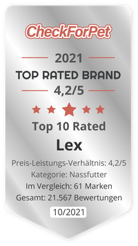 Top 10 Rated Brand 2021 (Hund / Nassfutter)