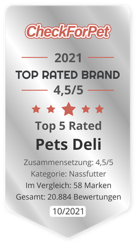 Top 5 Rated Brand 2021 (Hund / Nassfutter)