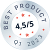 Best Rated Product 2023 Q1 - Kategorie: Gesamtzufriedenheit: 4,5/5 Sterne