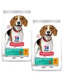 Science Plan Trockenfutter Hund, Adult, Medium, Perfect Weight, mit Huhn 2 x 12 kg