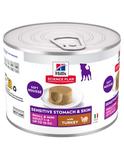 Science Plan Nassfutter Hund, Sensitive Stomach & Skin, Small & Mini Adult, mit Truthahn 12 x 200 g