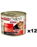 Cat Dose Carny Adult Rind & Herz 12 x 200 g