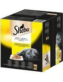 Sheba Katzenfutter in Frischebeuteln, 12 x 85 g, Fleisch- und Fischauswahl in Sauce, 4Er-Set 60 x 85 g