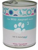 Wittis Sensitiv-Fleischgerichte Für Hunde - Garantiert Ohne Künstliche Vitamine!!- Huhn - Wild - Amarant - Gemüse - Dosenfutter Ohne Zusätze 6 x 400 g