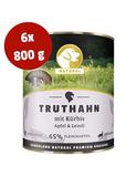 Hundeland Truthahn + Kürbis 6 x 800 g