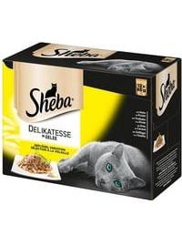 Adult Katzen-/Nassfutter, Für Erwachsene Katzen Fresh und Fine Fisch Variation in Gelee, 12 Portions 12 x 85 g