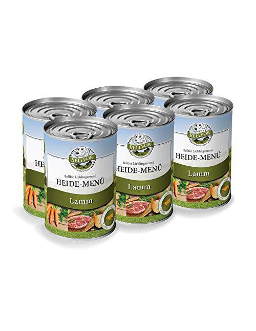 Hypoallergenes Getreidefreies Nassfutter Für Den Hund. mit Frischem Lammfleisch 6 x 400 g