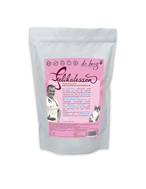 Felikatessen Huhn & Lachs - Getreidefreies, Hypoallergenes Katzenfutter - Trockenfutter Für Katzen Aller Altersstufen 1 kg