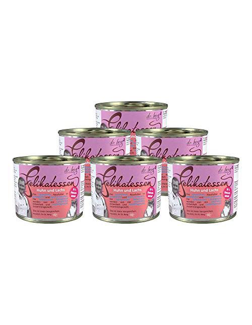 Felikatessen Huhn & Lachs - Getreidefreies, Hypoallergenes Katzenfutter - Trockenfutter Für Katzen Aller Altersstufen 6 x 200 g