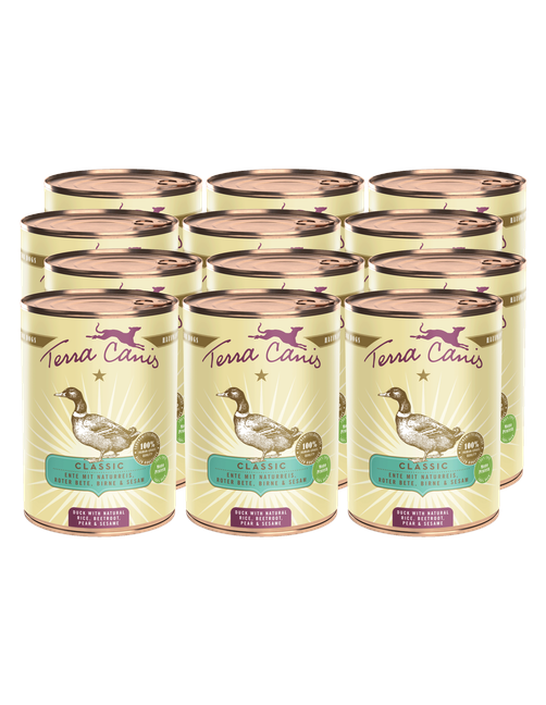 Classic | Ente mit Naturreis, Roter Bete, Birne und Sesam 12 x 400 g