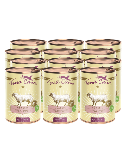 Classic | Lamm mit Zucchini, Hirse und Dill 12 x 400 g