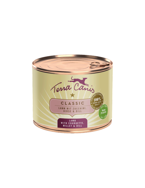 Classic | Lamm mit Zucchini, Hirse und Dill 200 g