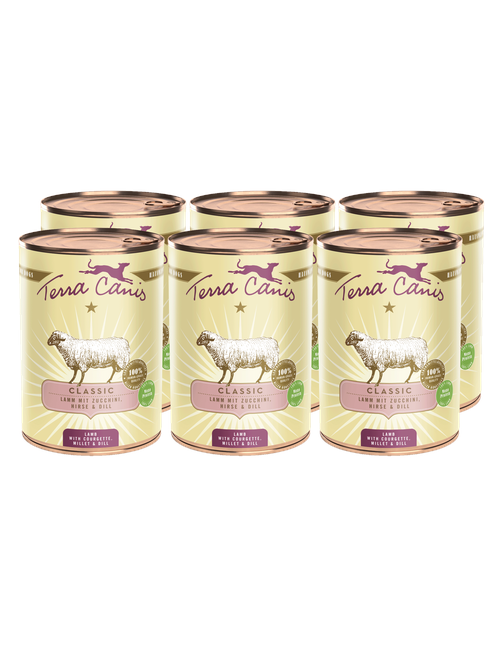 Classic | Lamm mit Zucchini, Hirse und Dill 6 x 400 g