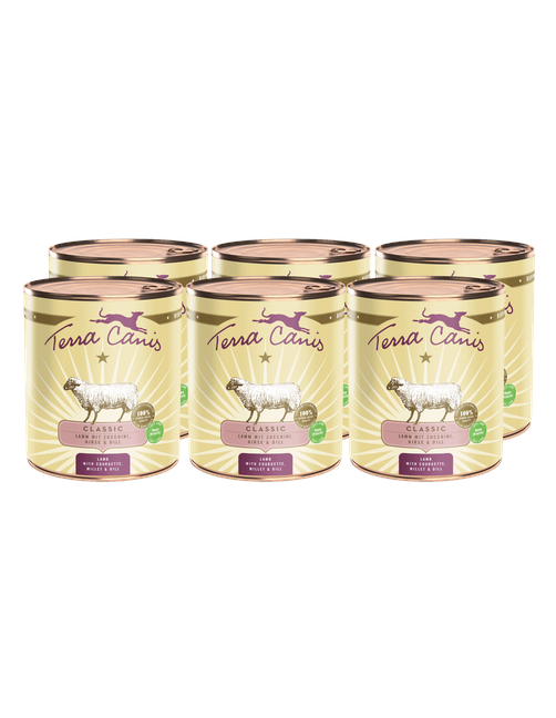 Classic | Lamm mit Zucchini, Hirse und Dill 6 x 800 g