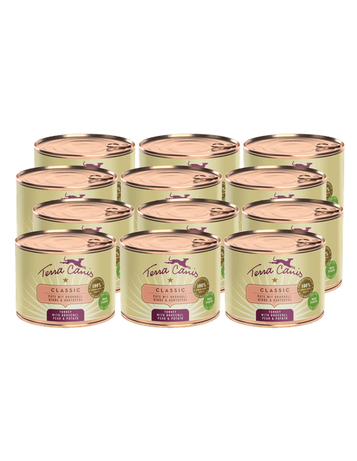 Classic | Pute mit Brokkoli, Birne und Kartoffel 12 x 200 g