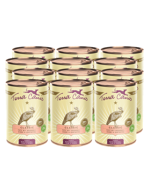 Classic | Pute mit Brokkoli, Birne und Kartoffel 12 x 400 g