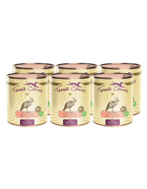 Classic | Pute mit Brokkoli, Birne und Kartoffel 6 x 800 g