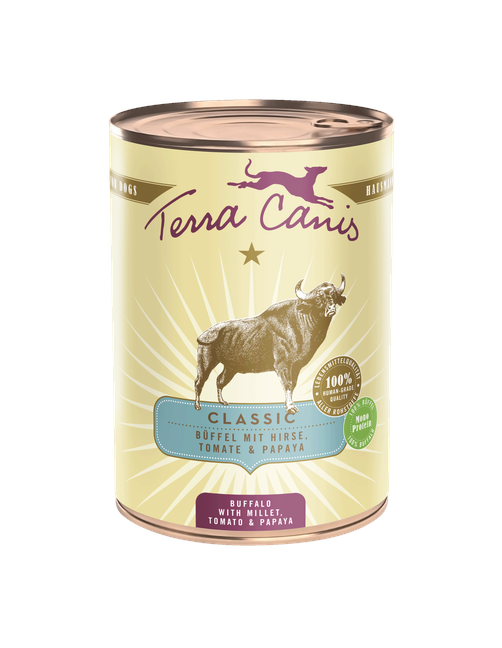 Classic | Büffel mit Hirse, Tomate und Papaya 400 g