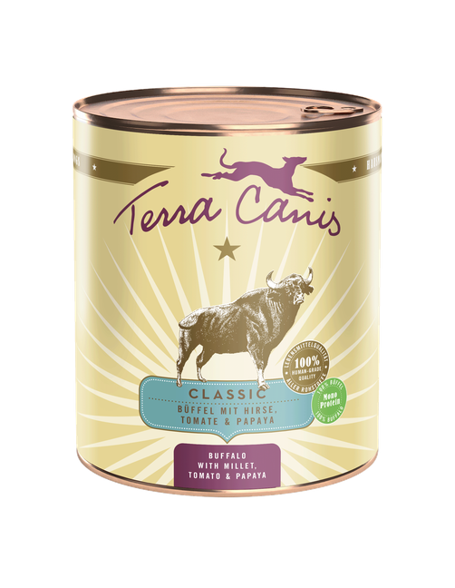 Classic | Büffel mit Hirse, Tomate und Papaya 800 g