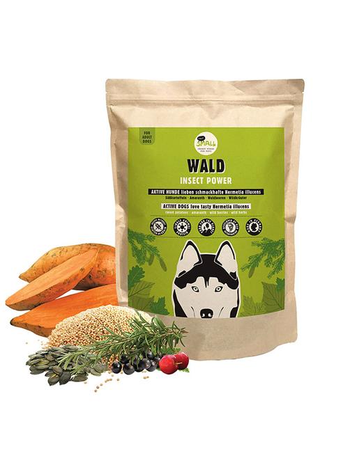 Wald - Proteinreiches Futter Aus Insekten Für Aktive Hunde 6 kg