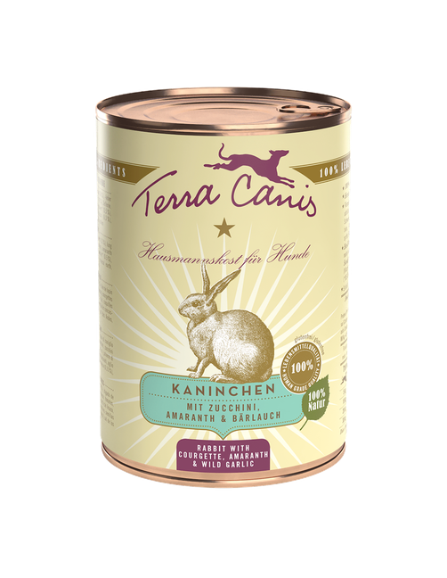 Terra Canis Classic | Kaninchen mit Zucchini, Amaranth und Bärlauch