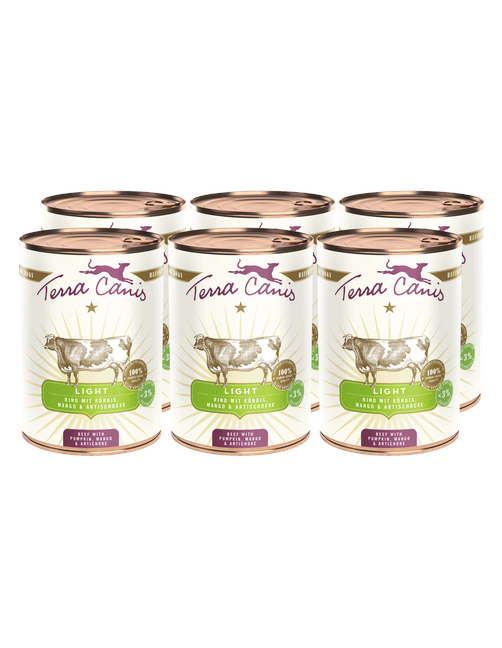 Light | Rind mit Kürbis, Mango und Artischocke 6 x 400 g