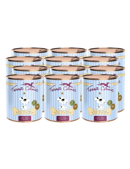 Welpe | Rind mit Apfel, Karotte und Hagebutte 12 x 800 g