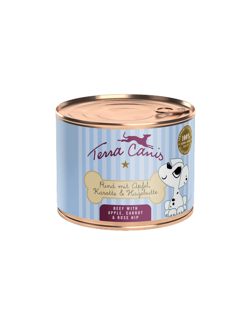 Welpe | Rind mit Apfel, Karotte und Hagebutte 200 g