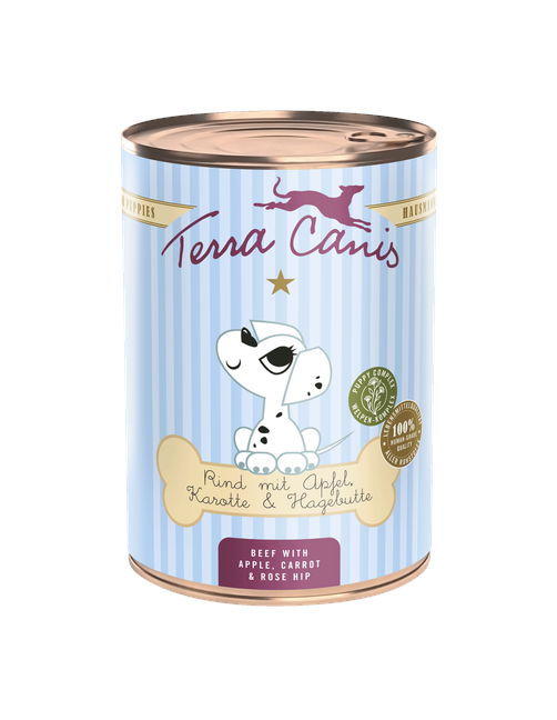 Welpe | Rind mit Apfel, Karotte und Hagebutte 400 g