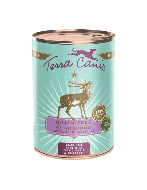 Getreidefrei | Wild mit Kartoffel, Apfel und Preiselbeere 400 g