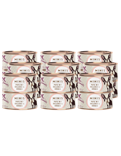 Minis | Pute mit Sellerie und Kürbis 18 x 100 g