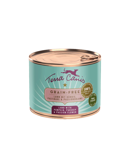 Getreidefrei | Lamm mit Kürbis, Pastinake und Passionsblume 200 g