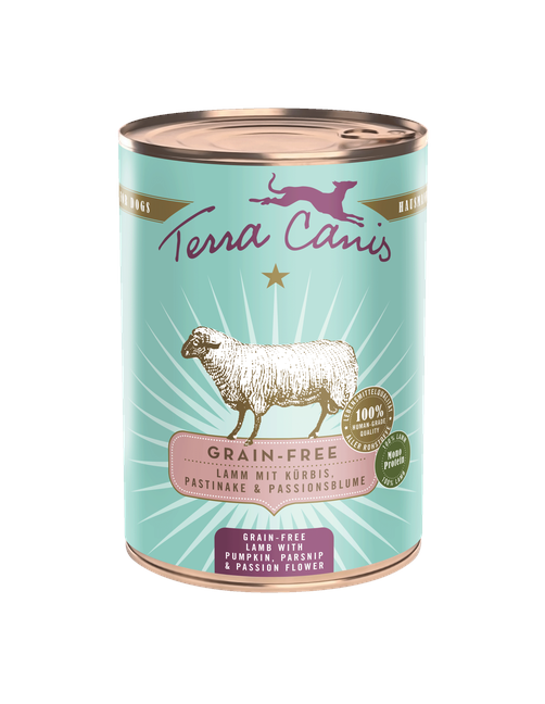 Getreidefrei | Lamm mit Kürbis, Pastinake und Passionsblume 400 g