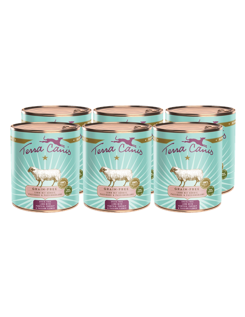 Getreidefrei | Lamm mit Kürbis, Pastinake und Passionsblume 6 x 800 g