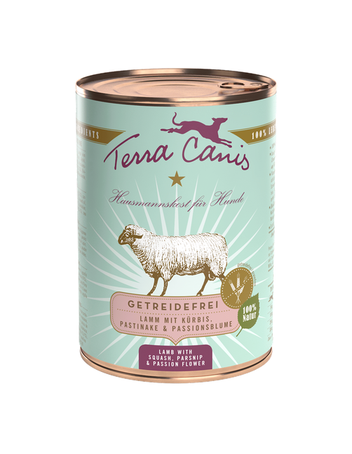 Terra Canis Getreidefrei | Lamm mit Kürbis, Pastinake und Passionsblume
