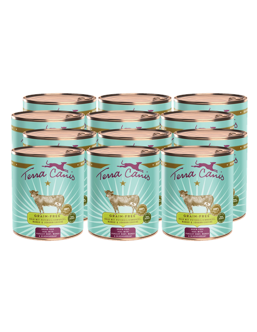 Getreidefrei | Kalb mit Petersilienwurzel, Mango und Johannisbeere 12 x 800 g