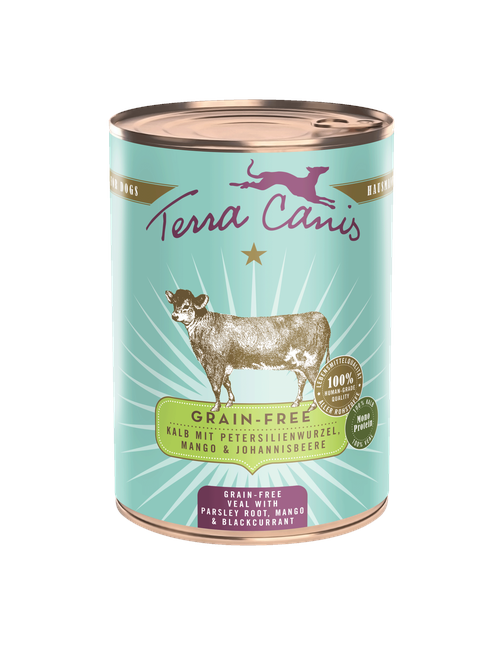 Getreidefrei | Kalb mit Petersilienwurzel, Mango und Johannisbeere 400 g