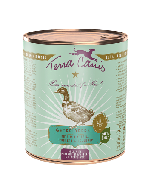 Terra Canis Getreidefrei | Ente mit Kürbis, Erdbeere und Holunder