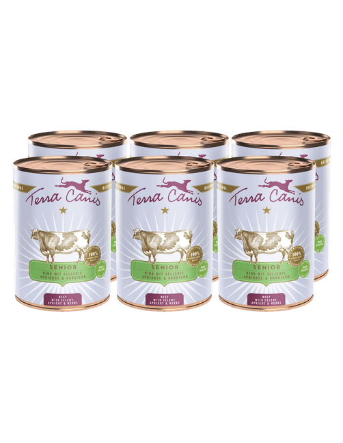 Senior | Rind mit Sellerie, Aprikose und Gesundheitskräutern 6 x 400 g