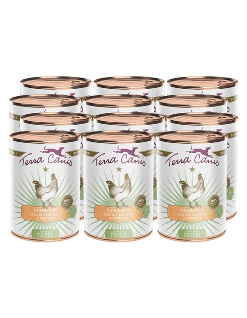 Sensitiv | Huhn mit Kartoffel und Himbeere 12 x 400 g