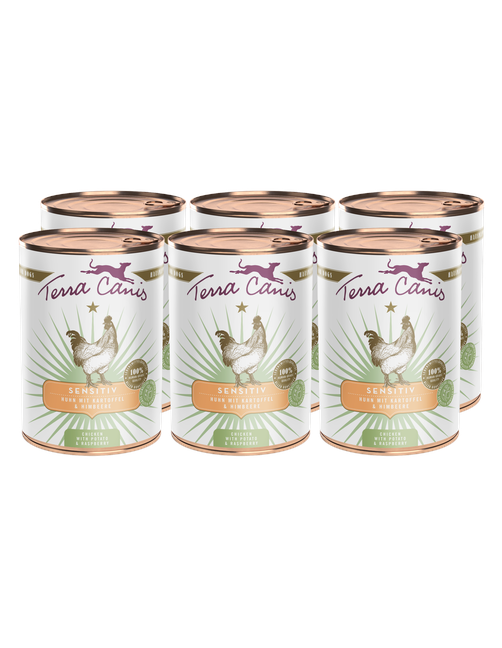 Sensitiv | Huhn mit Kartoffel und Himbeere 6 x 400 g