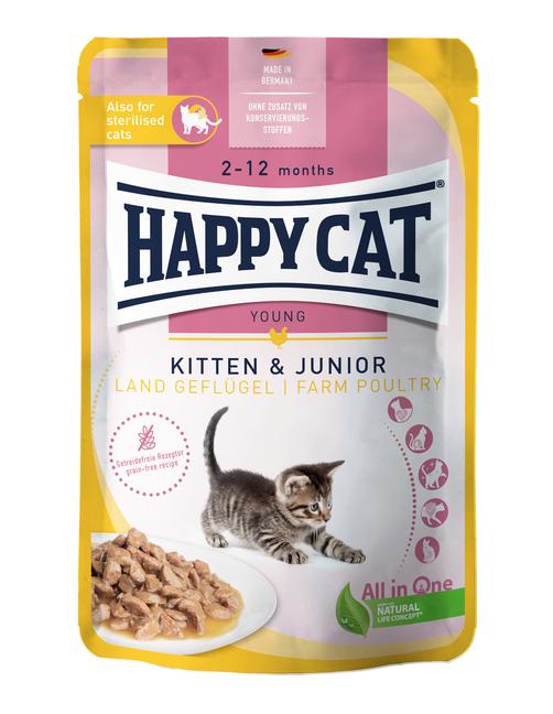 Meat in Sauce - Kitten & Junior Land-Geflügel 12 x 85 g