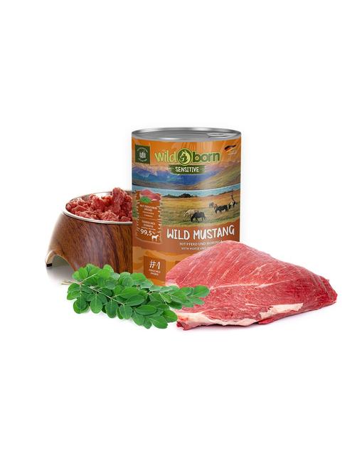 Wild Mustang Nassfutter mit Pferd 6 x 400 g
