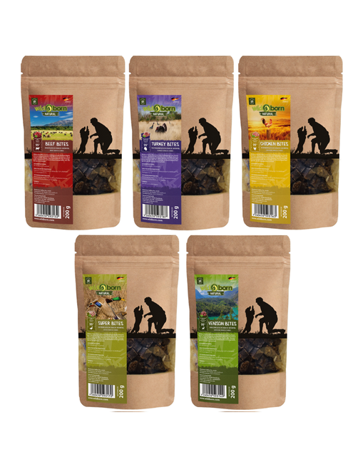 Wildborn Natural Snack Bites Hundesnack Multipack 1