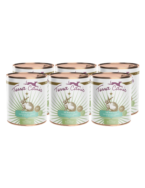 Sensitiv | Kaninchen mit Kürbis und Blaubeere 6 x 800 g