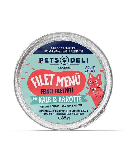 Pets Deli Filet Menü mit Kalb und Karotte