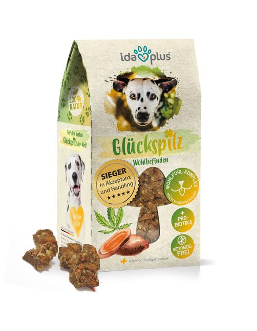 Glückspilz - Natürliche Hunde Snacks Zum Wohlfühlen mit Probiotika & Hanföl 150 g