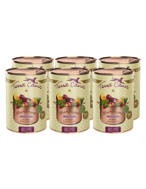Marktragout | Wild und Huhn mit Kürbis, Birne und Thymian 6 x 385 g