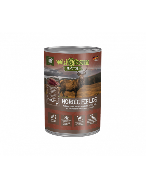 Wildborn Nordic Fields Hundefutter mit Rentier & Rind