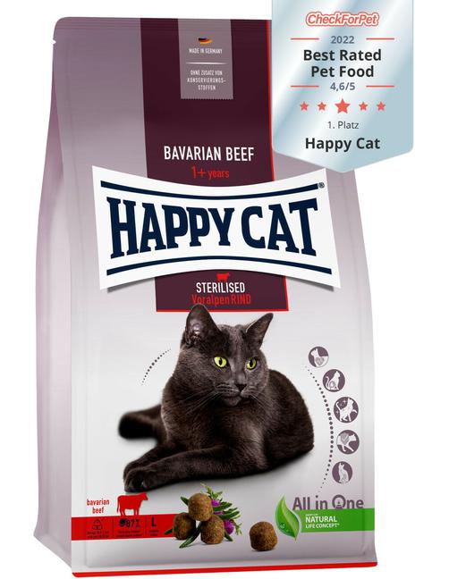 Happy Cat Sterilised Adult Voralpen-Rind